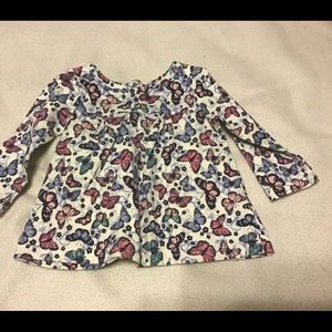 Butterfly shirt 3-6 months Wee Play